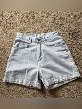 Light Wash High Waisted Riders by Lee Shorts
